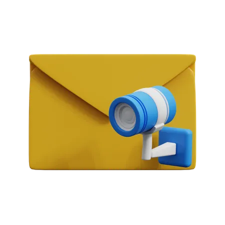 E-Mail CCTV  3D Icon