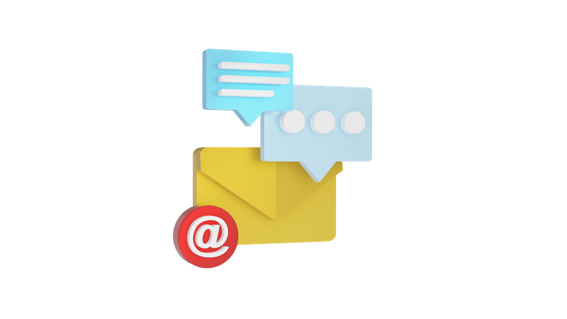 E-Mail-Chat  3D Icon