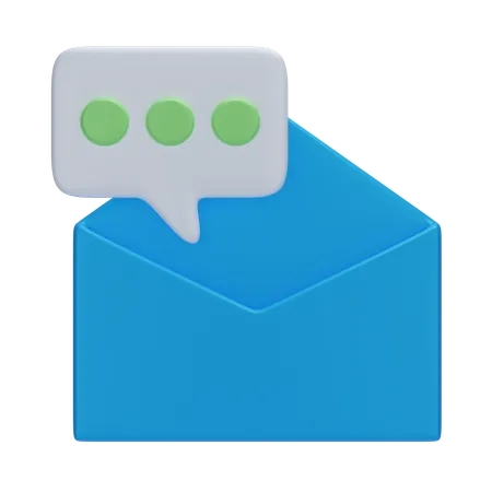 E-Mail-Chat  3D Icon