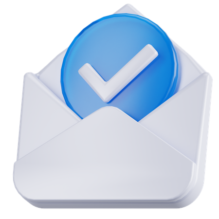 Verificação de e-mail  3D Icon