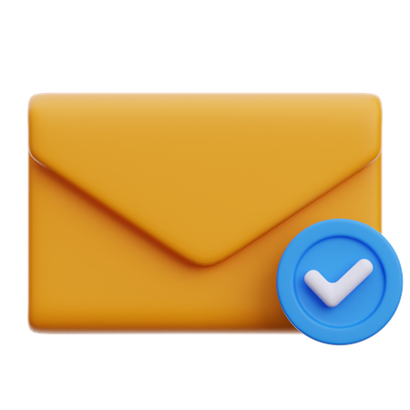 Verificação de e-mail  3D Icon