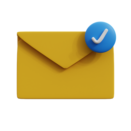 Verificação de e-mail  3D Icon