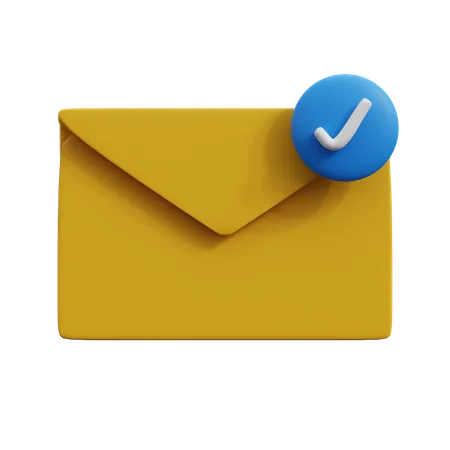 Verificação de e-mail  3D Icon