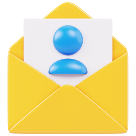 Contato por e-mail  3D Icon