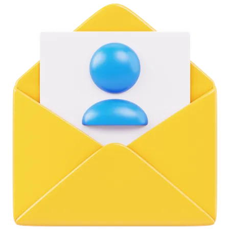 Contato por e-mail  3D Icon