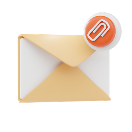 E-Mail-Dateianhang  3D Icon