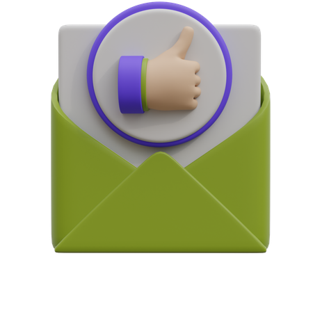 E-mail de agradecimento  3D Icon