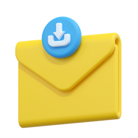 Baixar e-mail  3D Icon