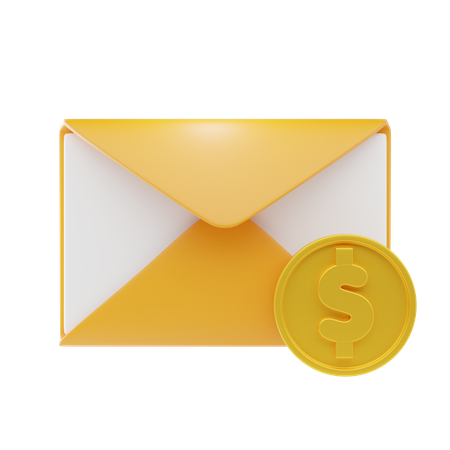 E-mail de ganhos  3D Icon