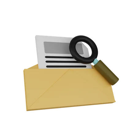 Procure email  3D Icon