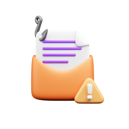 Correio de phishing  3D Icon