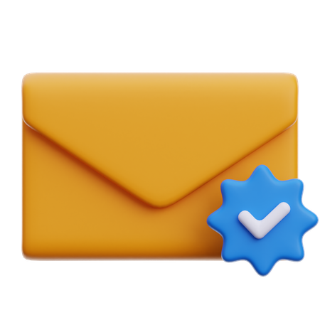 E-mail de verificação  3D Icon