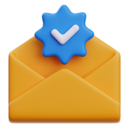 E-mail de verificação  3D Icon