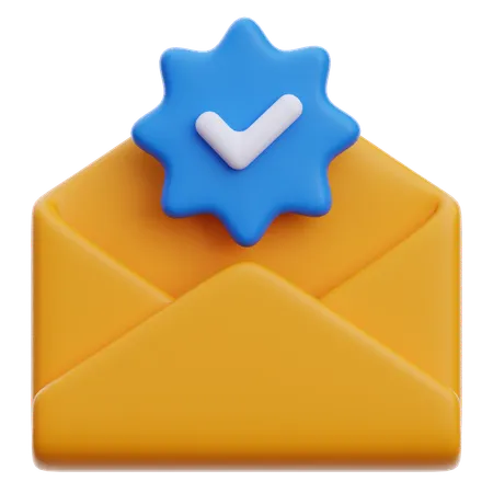 E-mail de verificação  3D Icon