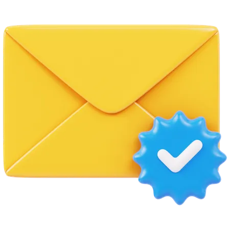 E-mail de verificação  3D Icon