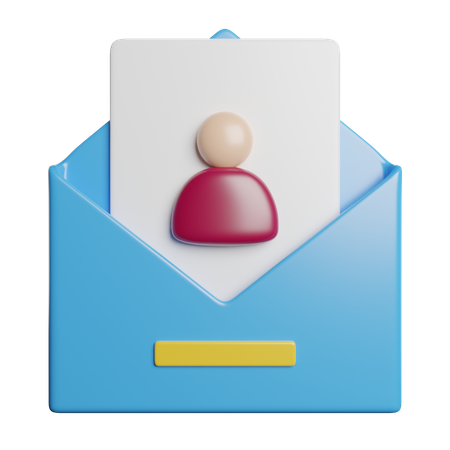 E-mail do funcionário  3D Icon