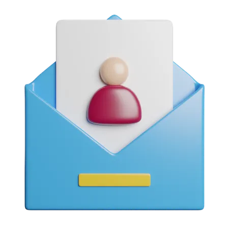 E-mail do funcionário  3D Icon