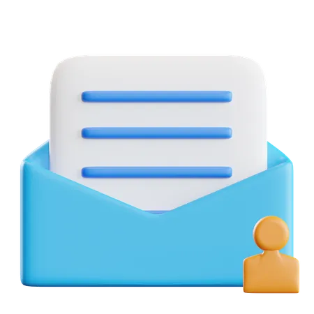 E-mail do usuário  3D Icon