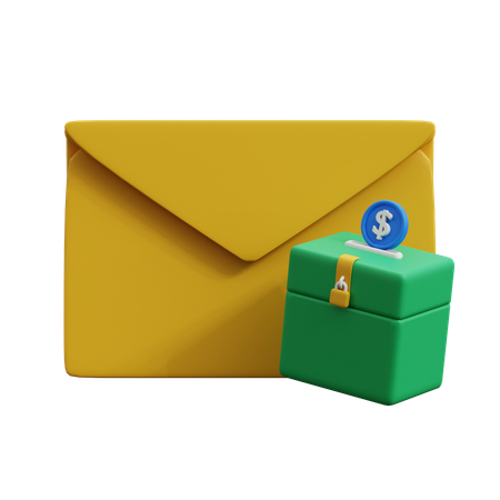 Doação por e-mail  3D Icon