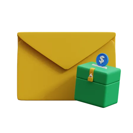 Doação por e-mail  3D Icon