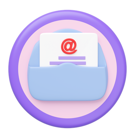 E-Mail-Dokument  3D Icon