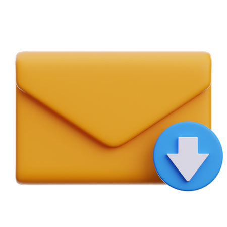 E-Mail herunterladen  3D Icon