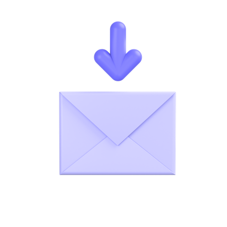 E-Mails empfangen  3D Icon