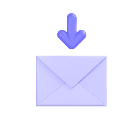 E-Mails empfangen  3D Icon