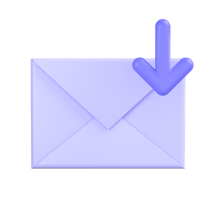 E-Mails empfangen  3D Icon