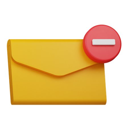 E-Mail entfernen  3D Icon