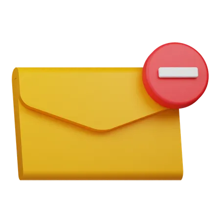 E-Mail entfernen  3D Icon