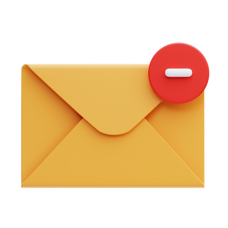 E-Mail entfernen  3D Icon