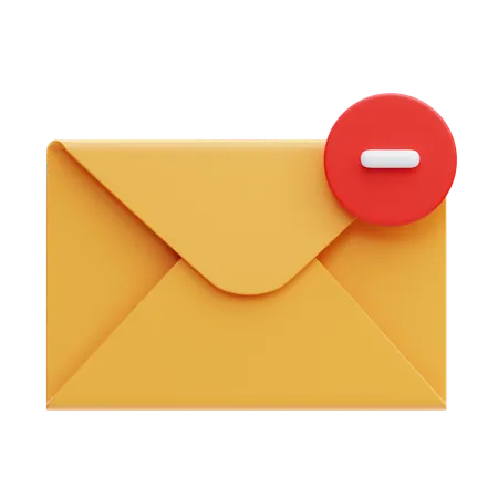 E-Mail entfernen  3D Icon