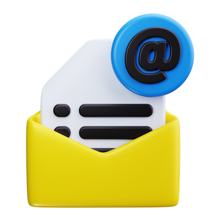 Envelope de e-mail  3D Icon