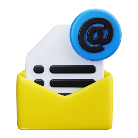 Envelope de e-mail  3D Icon