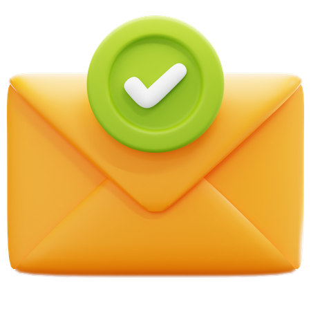 E-mail envoyé avec succès  3D Icon