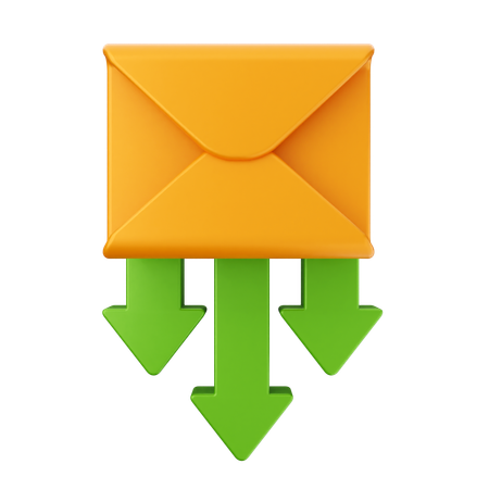 Erhalte email  3D Icon