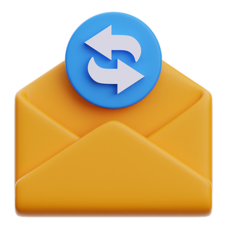 E-Mail zurücksenden  3D Icon