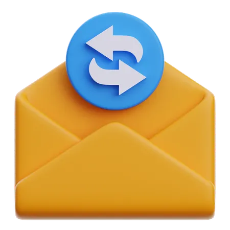 E-Mail zurücksenden  3D Icon