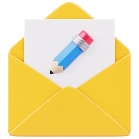 E-Mail-Erstellung  3D Icon