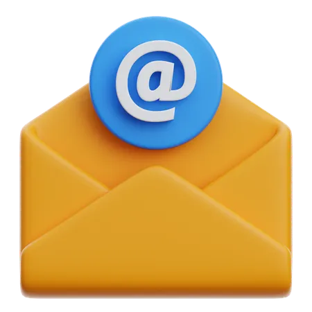 E-Mail-Erwähnung  3D Icon