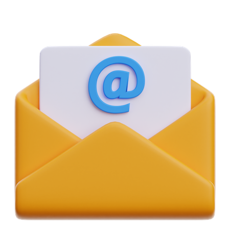 E-Mail-Erwähnung  3D Icon