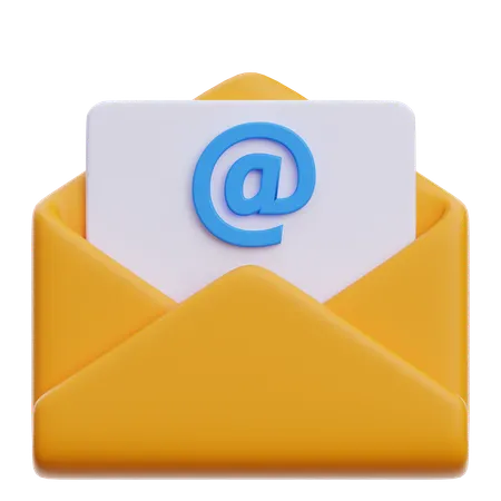 E-Mail-Erwähnung  3D Icon