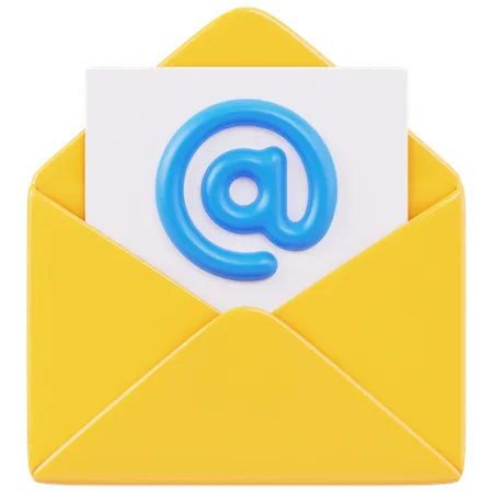 E-Mail-Erwähnung  3D Icon