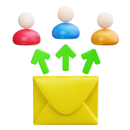 E-Mail-Explosion  3D Icon