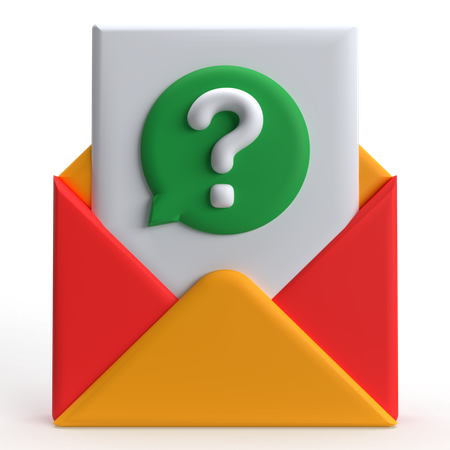 Perguntas frequentes por e-mail  3D Icon