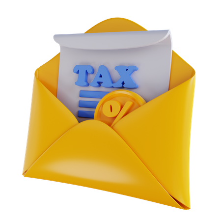 E-mail fiscal  3D Icon