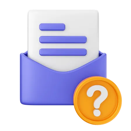 Helpdesk de e-mail  3D Icon