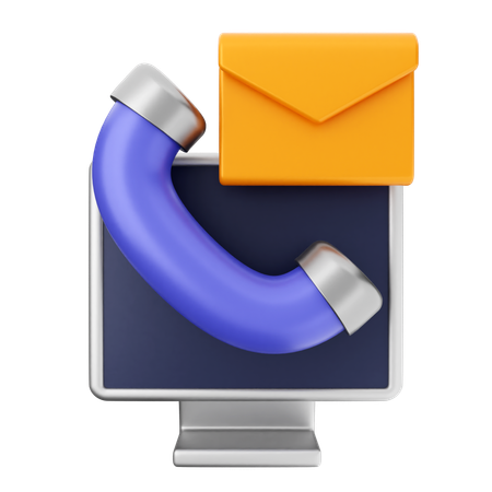 Helpdesk de e-mail  3D Icon