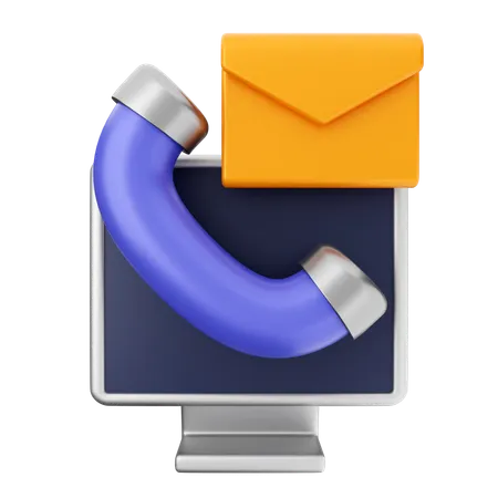 Helpdesk de e-mail  3D Icon